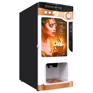 LE303V Coin Operated Instant Powder Coffee Vending Machine with Auto Cup Dispenser