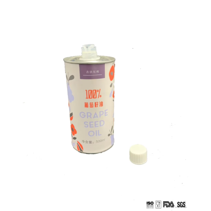 DADI 350ml Olive Oil Round Food Grade Tin