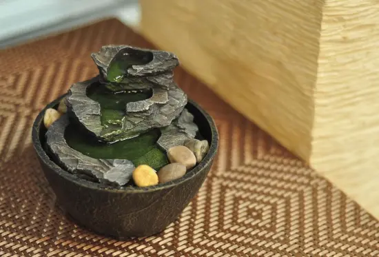 Table Fountain  Slimy Stone