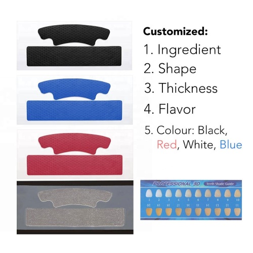 Mint-flavored dental white strip 3D dental white strip