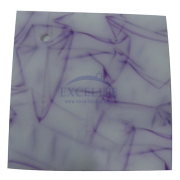 Fashion motif feuille acrylique