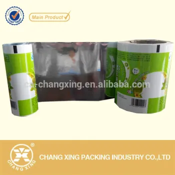 Custom design packaging plastic metallized pet lamination roll film for dried fruit packing