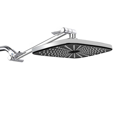 Bathroom High Quality Chrome Overhead Shower Set with Extension Arm and Rain Showerhead