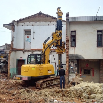 Customized Excavator Attachment: Transform to Rotary Drilling Rig with Hydraulic Rock Drill KR40