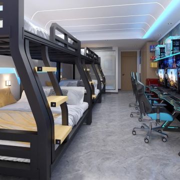 Thickened Iron Bunk Bed for Rent: Home, Hotel, and College Dormitory Solutions