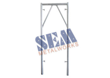Walk Thru Steel Tube Scaffolding Frames With Japanese Style For Construction