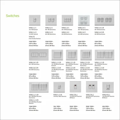 White electrical socket accessories OEM ODM