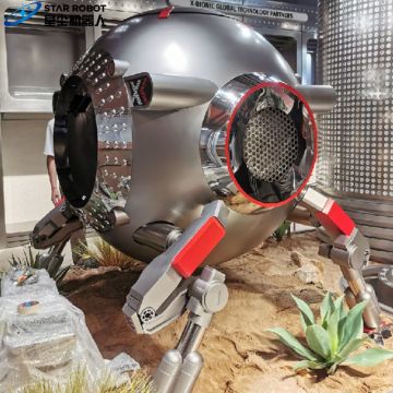 Installazione dell'arte meccanica animatronica per il film