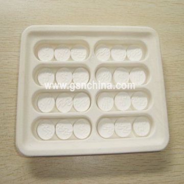 tablet compressed towel in 24pc biodegradable tray pack