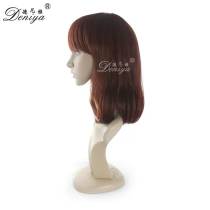 ladys long brown Beauty popular style synthetic wig
