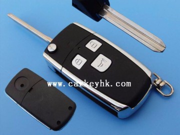 Novel Item &Promotion Toyota Corolla, VIOS folding key blank, 3 buttons key blank for toyota yaris