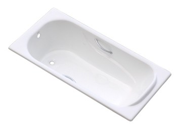 enamel cast iron bathtub