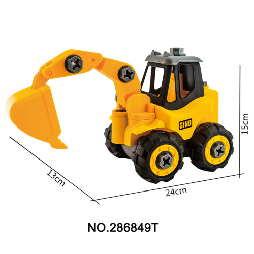 Diy Truck Toys Construction Excavator Toy