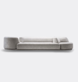 Paradies -Drehfunktion Frosted Tuch Kombinationsofa