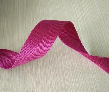 2.5 CM kırmızı balık sırtı naylon dokuma