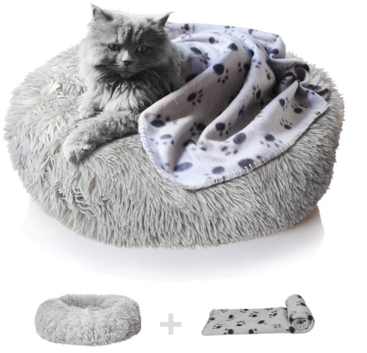 Anxiety Dog Bed Blanket Set