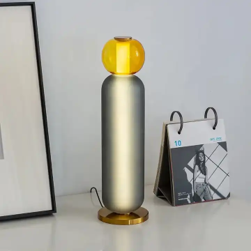 Modern Colorful Glass LED Table Lamp for Home Decoration