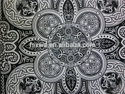 velvet patchwork quilt paper flock for package, DIY drawing