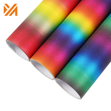 Destek Örneği: Rainbow Diamond Glitter Kendi Yapışkan Vinil Film ve Kesme Vinil