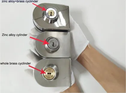 Semicycle Glass door lock for folio doors