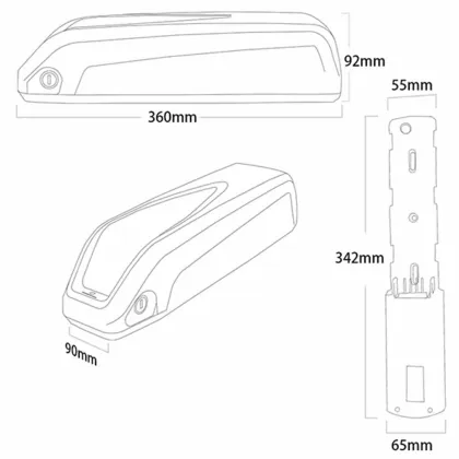 Samsung Ebike 36V 10ah Lithium Battery Pack