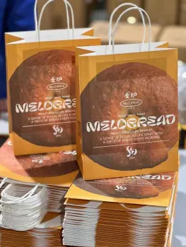 Green food grade bread paper bags