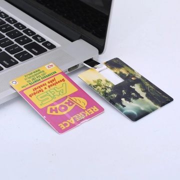 Memoria USB con tarjeta de crédito súper delgada a prueba de agua