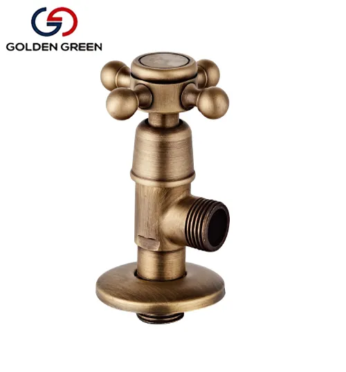 Gold Plating Brass Angle Valves 1/2" x 3/8"