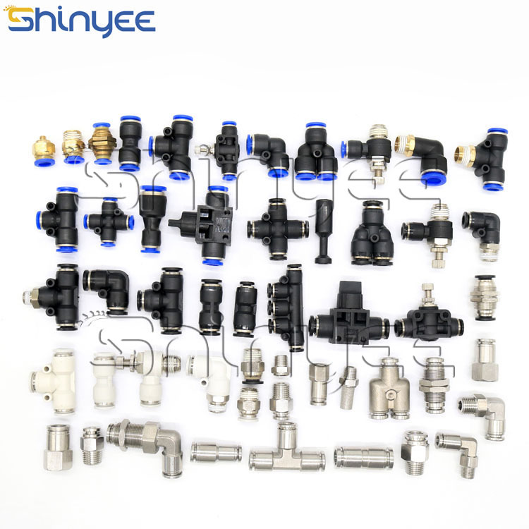 SHINYEEPNEUMATIC Bulk Accessories: Wholesale Push to Connect Plastic Unions, Pneumatic Connectors, and Pipe Fittings