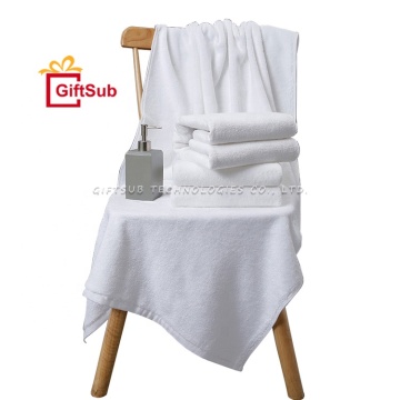 High-Quality 600 GSM 100% Cotton Bath Towel - 70x140cm - White