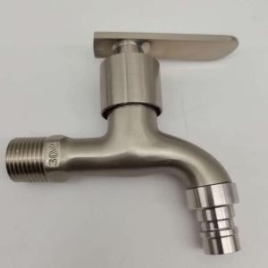 ステンレス製の洗濯機の蛇口