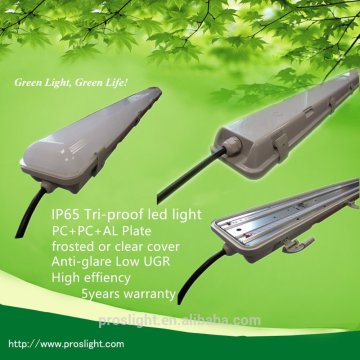 5 years warranty ip65 tri-proof light fixture,60w led vapor tight lamp
