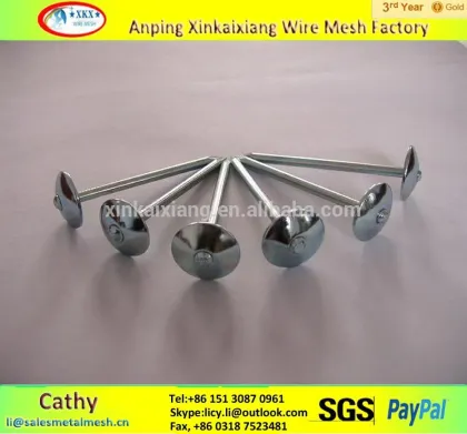 made in china metal ring shank roofing nail for asphalt roofing felts