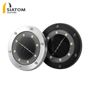8 LED Solar Powered Disk Ground Light - Professional Manufacturer