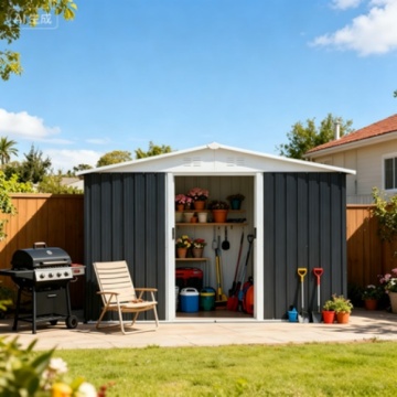 Heavy-Duty Folding Outdoor Tool Shed for Garden Storage
