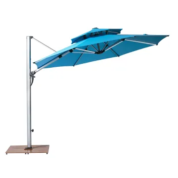 Wesunny Luxury 3*4m UV Protection Commercial Outdoor Sunshade Umbrella