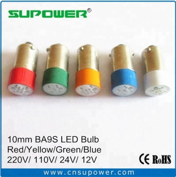 High Brightness AC/DC LED Bulb BA9S - 10mm, 380V, 220V, 110V, 48V, 24V, 12V, 6.3V