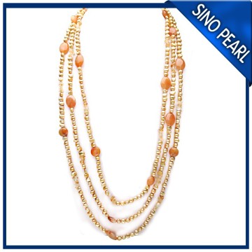 AA 6-7MM Gold Baroque Freshwater Pearl Jewellery Design