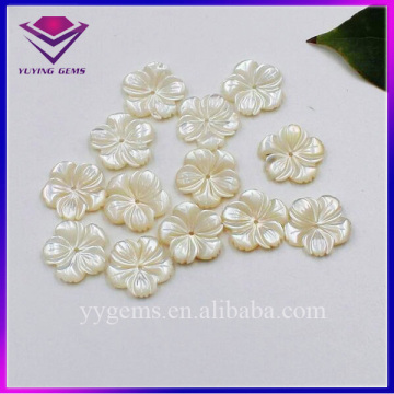 Factory Price Seashell Natural White Flower Carving Shell Piece for Sale