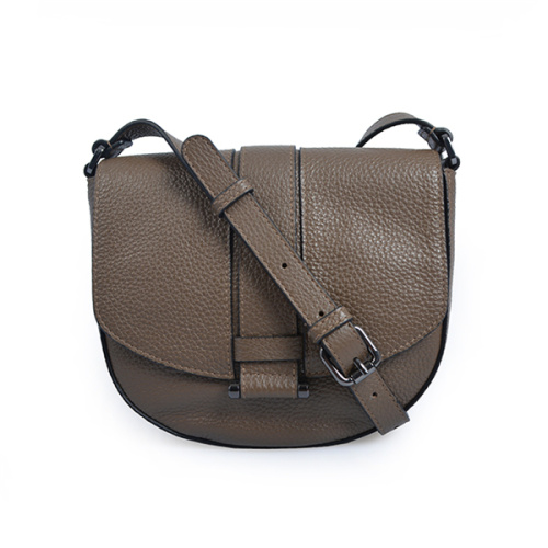 Damen Vintage italienische Leder Classic Satteltasche groß