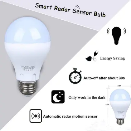 Smart E27 LED Light Bulb with Motion Sensor