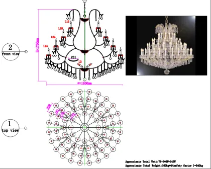 Hotel Grand Maria Theresa Chandelier Asfour Crystal