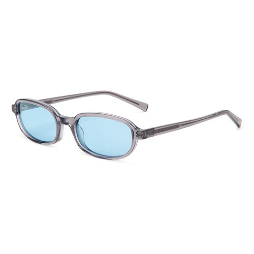 Vintage Oval Acetate Sunglasses with Polarized TAC UV400 Lenses