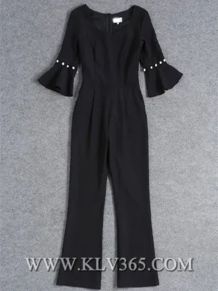 Women′s Fashion Clothes Summer Cocktail Jumpsuit Long Pants