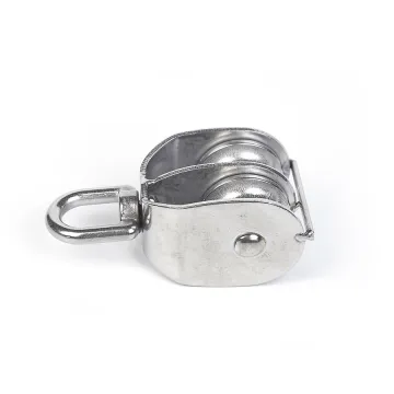 Stainless steel closed pulley double wheel