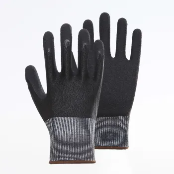 Anti-cut Coating Crinkle Finished Working Safety Gloves