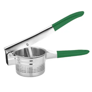 Professional Heavy Duty Stainless Steel Potato Ricer, Masher, and Vegetable Squeezer for Fruits and Lemons