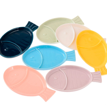 Hot Selling Kids Fish Shape Cute Dinner Plates - Snack Plate Set for Restaurant
