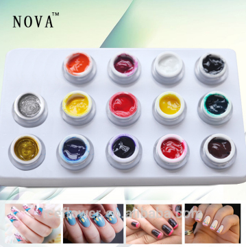 uv nail gel glases painting kit with MSDS fake nails