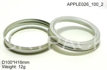 Colored H16mm Oxidized Aluminium Caps For Pet / Pe / Pp / Glass Bottle Apple026_100_2